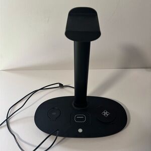 Black Charging Stand with USB Ports